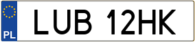 Truck License Plate